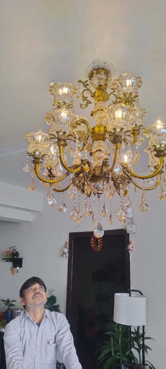 Hanging Chandelier Installation